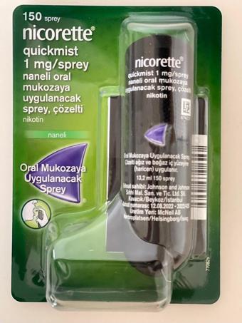 Nicorette Naneli 1 Mg 150 Sıkımlık