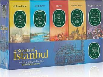 Eyüp Sabri Tuncer 16Ml Silindir Cam Şişe Kolonya 5 Li Set Scents Of İstanbul