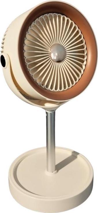 bigmate Masa Tipi Midi Fan – Taşınabilir Şarjlı Kademeli Hız ve Yükseklik Ayarı YS2298A