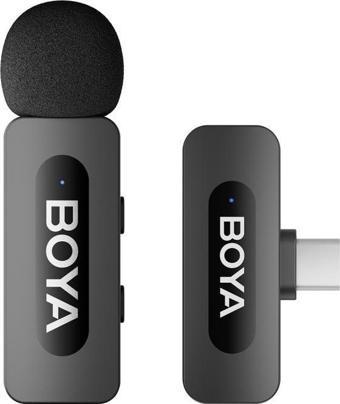 Boya BY-V10 Type-C Kompakt Kablosuz Yaka Mikrofonu (Yeni Versiyon)