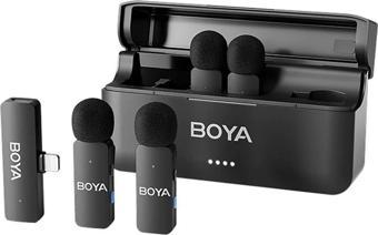 Boya BY-V4D 4 Kişilik Şarj Kutulu Kablosuz Mikrofon Seti - Lightning