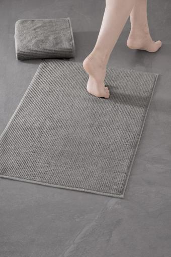 Pana Bathmat 404 - Yeni Trend, 50x75cm. 2ad.  Premium Ayak Havlusu / Banyo Paspas Seti
