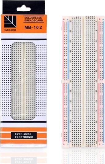 Breadboard Mb-102 830 Hücre Mb102 Büyük Boy Bread Board Protoboard Prototip Elektronik Deney