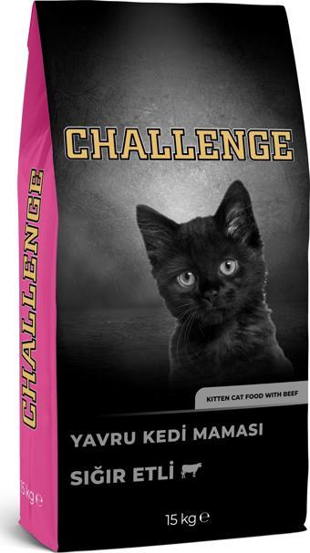 Challenge Sığır Etli Yavru Kedi MamaAsı 15 Kg
