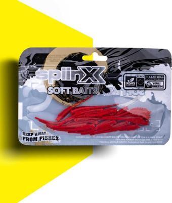 SPIINX SANDWORM SİLİKON 6CM 18P HOT RED