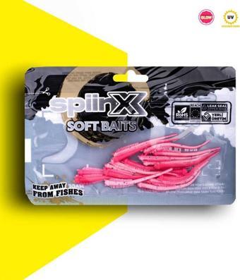SPIINX SANDWORM SİLİKON 6CM 18P UV SUGAR PINK