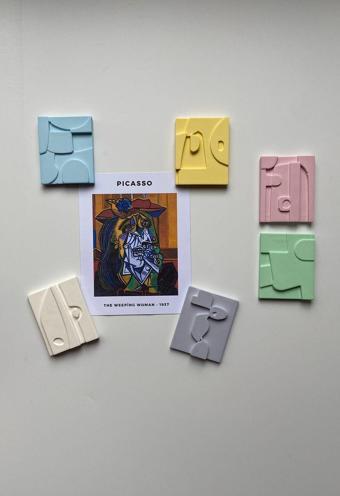 Sin İstanbul 6'Lı Picasso Buzdolabı Magneti Renkli