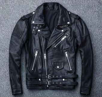 Nyc Giyim Tekstil Hakiki Deri Motosiklet Biker Mont