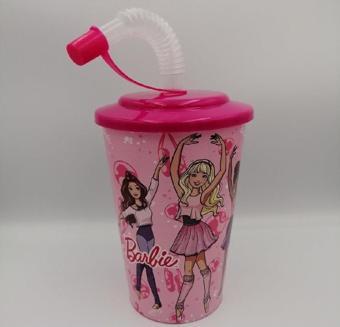 Tuffex Barbie Bardak Kapaklı Pipetli 0.40Lt TP5135