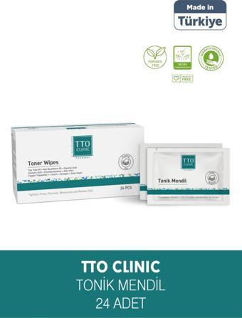 TTO CLINIC MAKYAJ TEMİZLEME MENDİLİ 24'LÜ