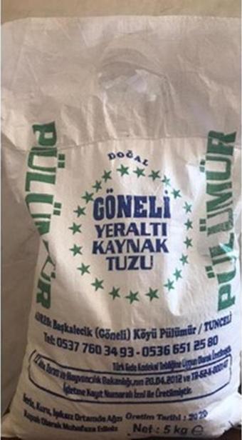 Pülümür Göneli Doğal Kaynak Tuzu 10 Kg.