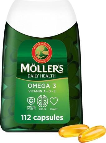Möller's Omega 3 Balık Yağı Epa, Dha, D ve E Vitaminleri -112 Kapsül