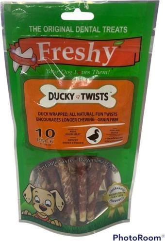 Ducky Twısts Gerçek Ördek Eti Sargılı Burgu Çubuklar Köpek Ödülü 10adet 90gr