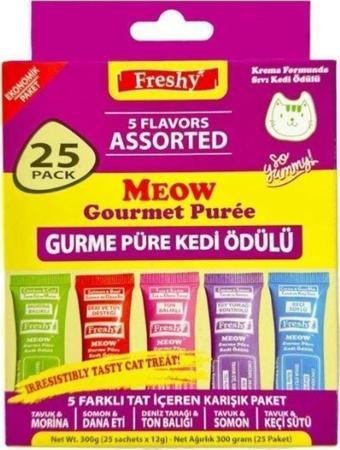 Meow Gurme Karışık Paket 25'li - 300gr