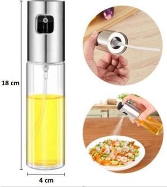 Büro Ev Ofis Mutfağı için 100ML Cam Sosluk Yağdanlık Spreyli Şişe