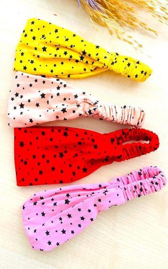 Kız Çocuk 4'lü Paraşüt Bandana - Saç Bandı