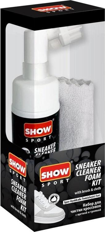 Show Fırçalı Sneaker Cleaner Foam KIT, Fırçalı Susuz Spor Ayakkabı Temizleme Köpüğü KIT 1 Adet