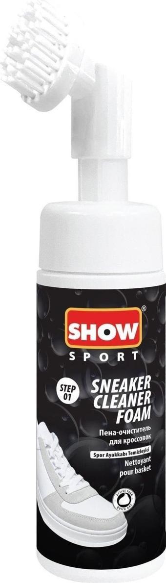 Show Fırçalı Sneaker Cleaner Foam, Fırçalı Susuz Spor Ayakkabı Temizleme Köpüğü 1 Adet