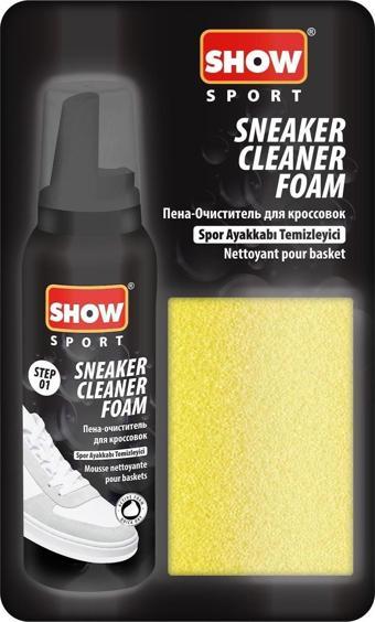 Show Sneaker Cleaner Foam Süngerli Set, Susuz Spor Ayakkabı Temizleme Köpüğü Süngerli Set 1 Adet
