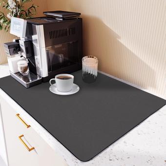 70 CM X 30 CM BULAŞIK KURUTMA ÖRTÜSÜ SİYAH TEZGAH ÜSTÜ BULAŞIK MATI BULAŞIKLIK