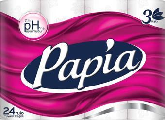 PAPİA 3 KATLI TUVALET KAĞIDI 24'LÜ