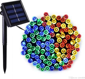 MİGHTY GÜNEŞ ENERJİLİ 99 LED 12 METRE RGB ÇOK RENKLİ YILBAŞI ÇAM AĞACI BAHÇE AYDINLATMASI LED IŞIK 
