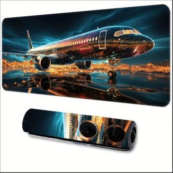 70X30 CM 3D BOEİNG UÇAK TEMALI KAYDIRMAZ TABAN SPEED YÜZEY OYUNCU MOUSE PAD GAMİNG