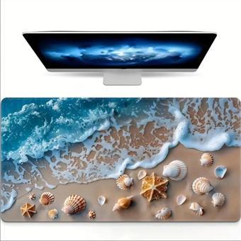 70X30 CM DENİZ KABUĞU TASARIMI KAYDIRMAZ TABAN SPEED YÜZEY OYUNCU MOUSE PAD GAMİNG