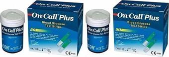Şeker Ölçüm Cihazı Stribi Şeker Ölçüm Test Strip 2 Kutu ( 50 X 2 = 100 Adet)