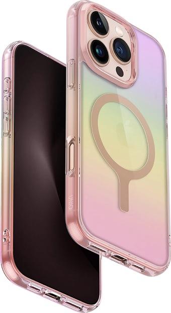 İphone 16 Pro Max Kılıf Holografik Renk Değiştiren Koruyucu  MagClick™ Kapak Polikarbonat Malzeme