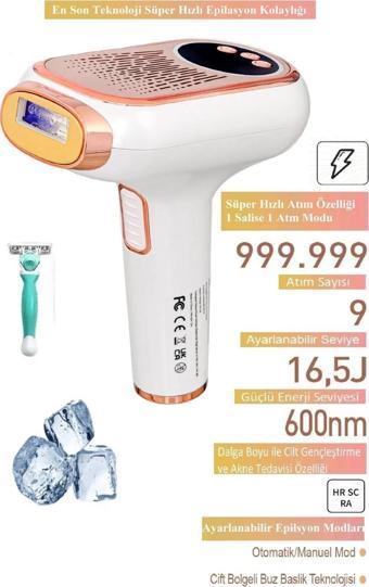Bright Elegance BE-9077F Buz Başlıklı IPL Lazer Epilasyon Aleti