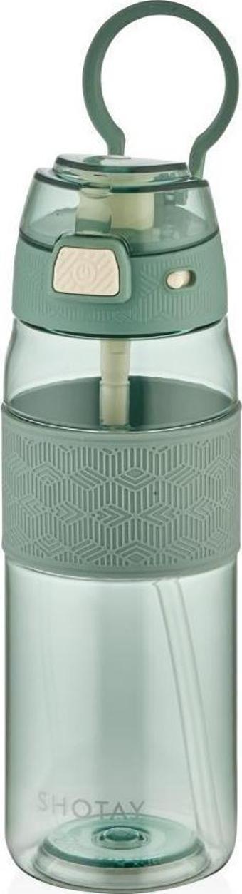 Shotay Çocuk Su Matarası Tritan Pipetli Turkuaz 800Ml