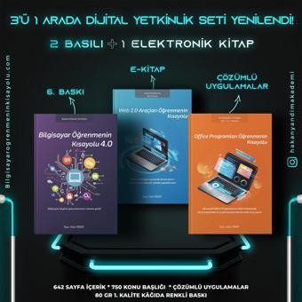 Bilgisayar Öğrenmenin Kısayolu 4.0 + Office Programları Öğrenmenin Kısayolu + Web 2.0 Araçları Öğrenmenin Kısayolu E-Kit