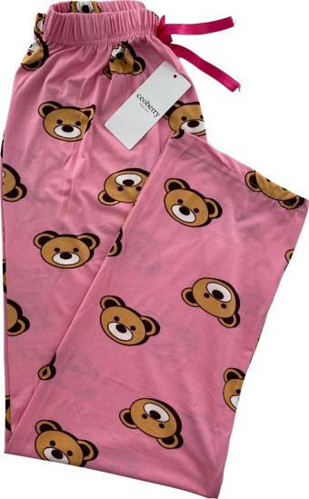 Kadın Ayıcık Desen Pijama Altı Milan - 104