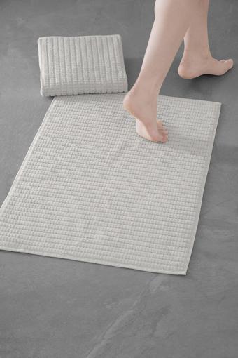 Penta Bathmat 202 - Yeni Trend, 50x75cm. 2ad.  Premium Ayak Havlusu / Banyo Paspas Seti