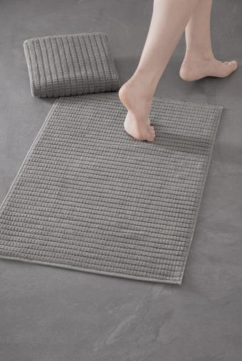 Penta Bathmat 404 - Yeni Trend, 50x75cm. 2ad.  Premium Ayak Havlusu / Banyo Paspas Seti