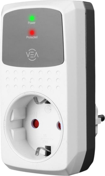 Vea VE-25532 16A 4000W Tekli Akım Korumalı Priz Aşırı Yüksek Gerilim
