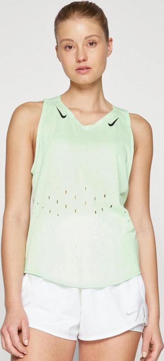 Nike Dri Fit AeroSwift Running ADV Singlet Tank Top Green Lazer Kesim Koşu Atleti Yeşil