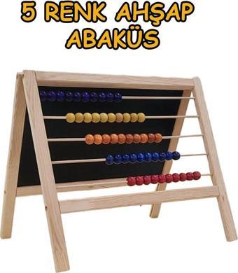 Bgm Oyuncak Ahşap Abaküslü Manyetik Özellikli Masaüstü Yazı Tahtası