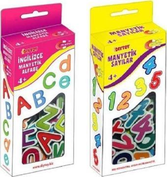 Df Toys 2'Li Manyetik Sayılar - Harfler Magnet 3-6 Yaş