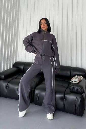 Dip Moda kadın 3 iplik şardonlu Marry eşofman takımı NGBTS001