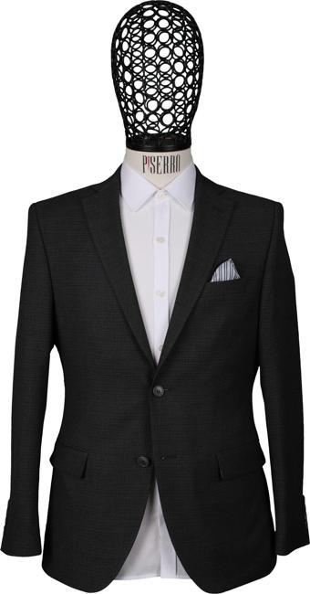 Slim Fit Antrasit Rengi Ceket