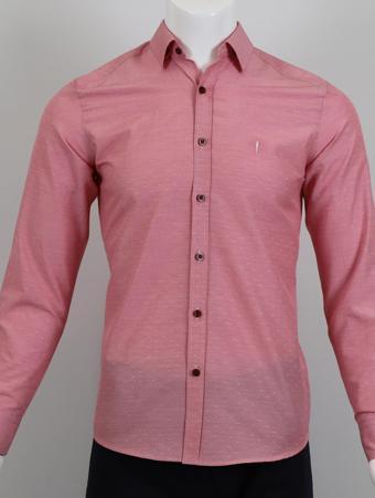 Uzun Kol Slim Fit Desenli Gömlek
