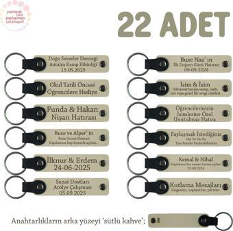 Sütlü Kahve, Mezuniyet Partisi İçin Tüm Sınıfa Özel, 22' li Set, Muhteşem Hediyelik Anahtarlık