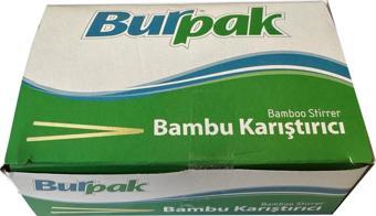 Burpak Tahta Ahşap Bambu Çay Kahve Karıştırıcı Çubuk Kaşık - 11 Cm. - 400 Adetlik Paket
