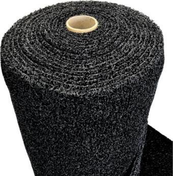 Kıvırcık Kapı Önü Dış Mekan Paspas / Kalınlık : 14 mm. / En : 1.20 M. - Boy : 5 Metre / Siyah