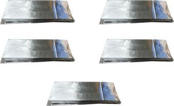 Metalize Kraft Kese Kağıdı - Orta Boy - 14 x 35 Cm. - 20 Adetlik 5 Paket