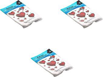 Arma Baskılı Mini Blok Poşet Torba - No : 1 - 22x35 Cm. - Beyaz - 100 Adetlik 3 Paket