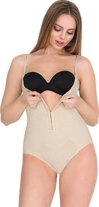 Form Time Bayan Agraflı Askılı Göğüs Altı Slip Body Korse 9105
