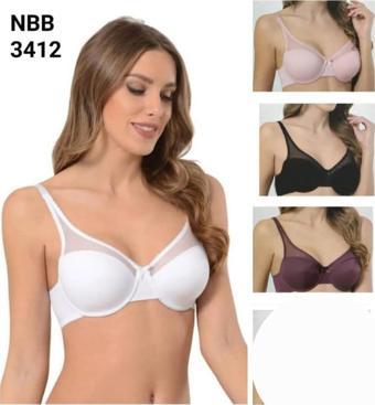 NBB 3412 BAYAN DANTELLİ DESTEKSİZ BALENLİ SÜTYEN 4 ADET